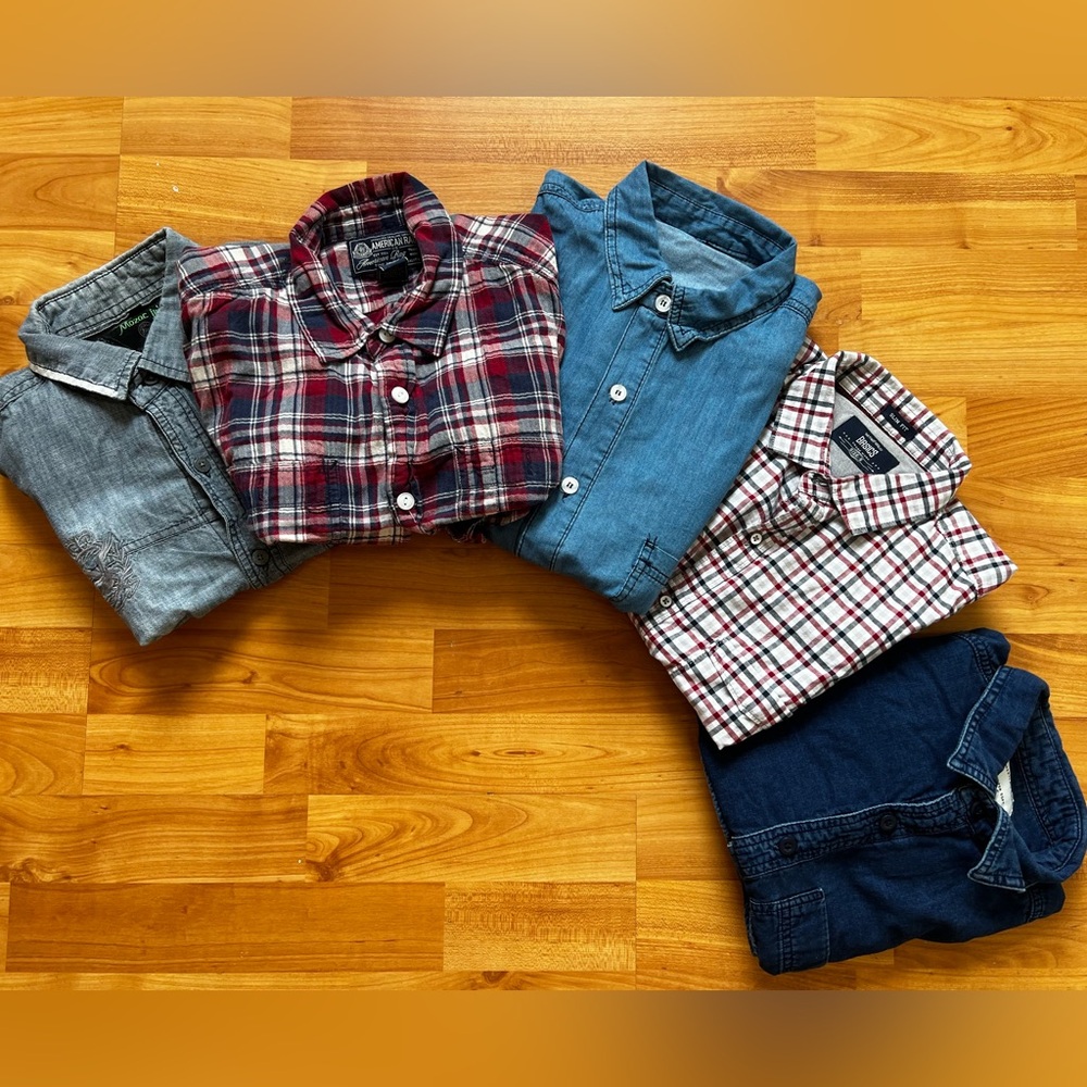 Men's Casual Shirt Collection Jeans and Tartan